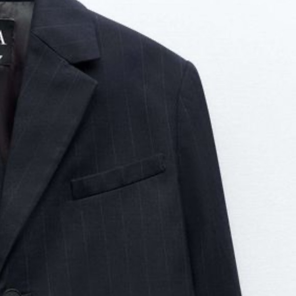 ZARA striped crop bomber blazer - Picture 12 of 15